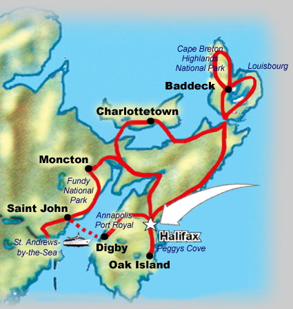 bus tours maritimes canada